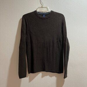 GAP Women's Brown Crew-neck Long-Sleeve Sweater - Size S